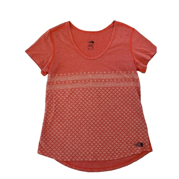 The North Face Women Sz S FlashDry Shirt Short Sleeve Diamond Lightweight Active - Picture 3 of 9
